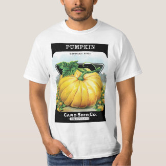 Vintage Seed Packet Label Art, Halloween Pumpkin T-Shirt