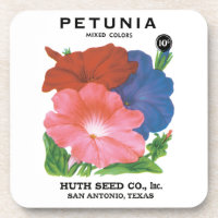 Vintage Seed Packet Label Art, Petunia Flowers