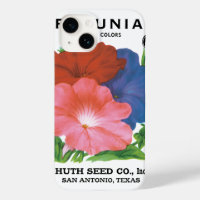 Vintage Seed Packet Label Art, Petunia Flowers