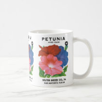 Vintage Seed Packet Label Art, Petunia Flowers