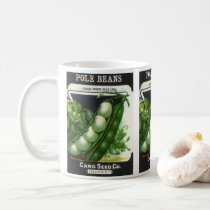 Vintage Seed Packet Label Art, Pole Lima Beans