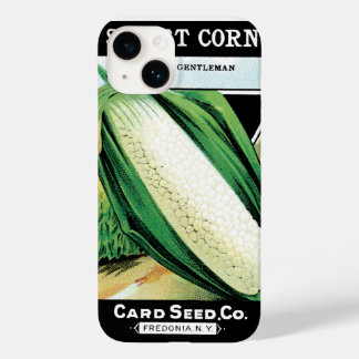 Vintage Seed Packet Label Art, Sweet White Corn Case-Mate iPhone 14 Case