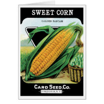 Vintage Seed Packet Label Art, Sweet Yellow Corn