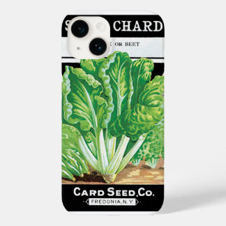 Vintage Seed Packet Label Art, Swiss Chard Veggies Case-Mate iPhone 14 Case