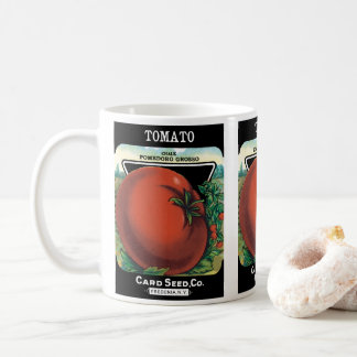 Vintage Seed Packet Label Art, Tomato Pomodoro Coffee Mug