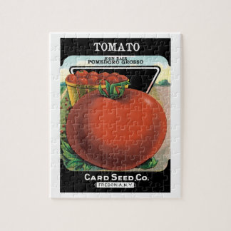 Vintage Seed Packet Label Art, Tomato Pomodoro Jigsaw Puzzle