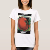 Vintage Seed Packet Label Art, Tomato Pomodoro