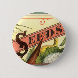 Vintage Seed Packet Label Art, Vick's Choice Seeds Pinback Button