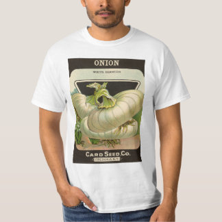 Vintage Seed Packet Label Art White Bermuda Onions T-Shirt