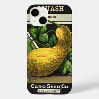 Vintage Seed Packet Label Art Yellow Summer Squash Case-Mate iPhone 14 Case
