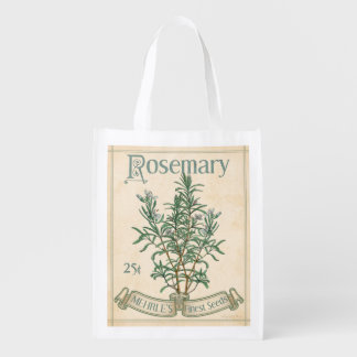 Vintage Seed Packet, Rosemary, grocery bag
