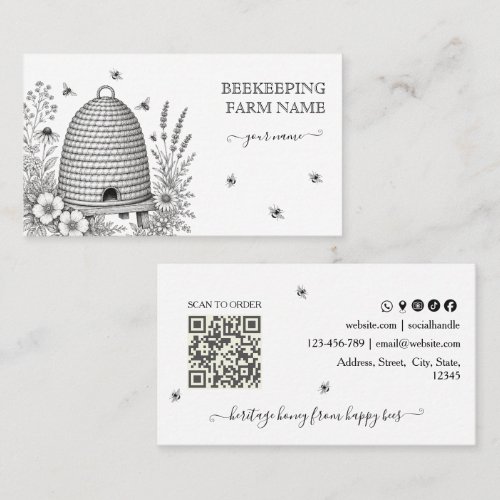 Vintage Sekp Honey Apairist Business Card