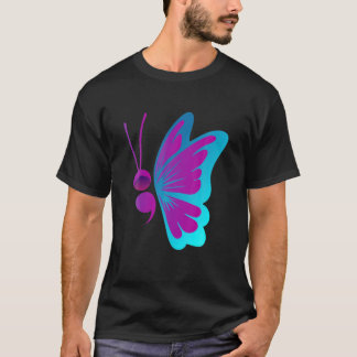Vintage Semicolon Butterfly Semi Colon Tattoo Ment T-Shirt