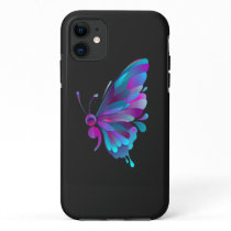 vintage semicolon butterfly semi colon tattoo T-Sh iPhone 11 Case