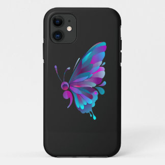 vintage semicolon butterfly semi colon tattoo T-Sh iPhone 11 Case