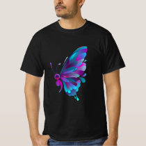 vintage semicolon butterfly semi colon tattoo T-Shirt