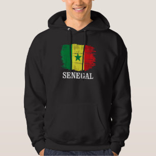 Vintage Senegal Flag For Senegalese Hoodie