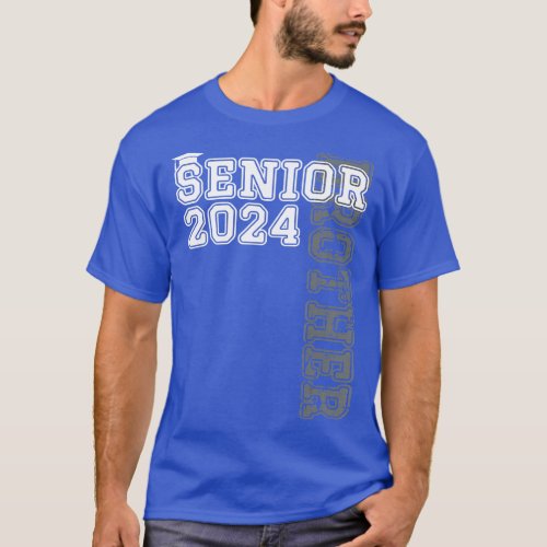 Vintage Senior 2024 Proud Brother Class of 2024 Gr T_Shirt