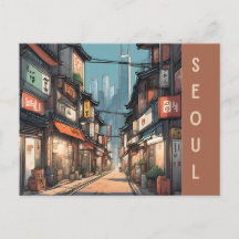 Vintage Seoul South Korea Travel asian City street