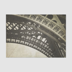 Vintage Sepia Eiffel Tower Arch Decoupage Paper