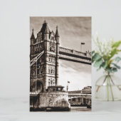 Vintage Sepia London Tower Bridge (Standing Front)