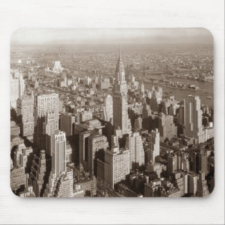 Vintage Sepia Tone New York Mouse Pad
