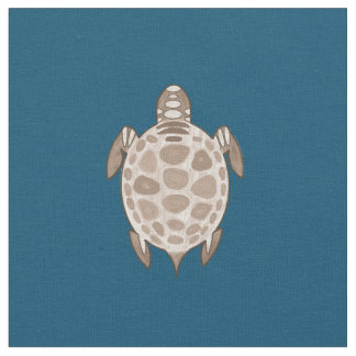 Vintage sepia turtles pattern fabric