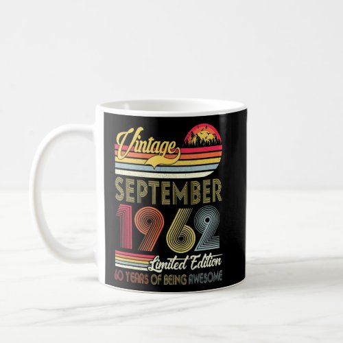 Vintage September 1962  60th Bday 60 Year Old  Coffee Mug
