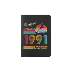 Vintage September 1991 Passport Holder