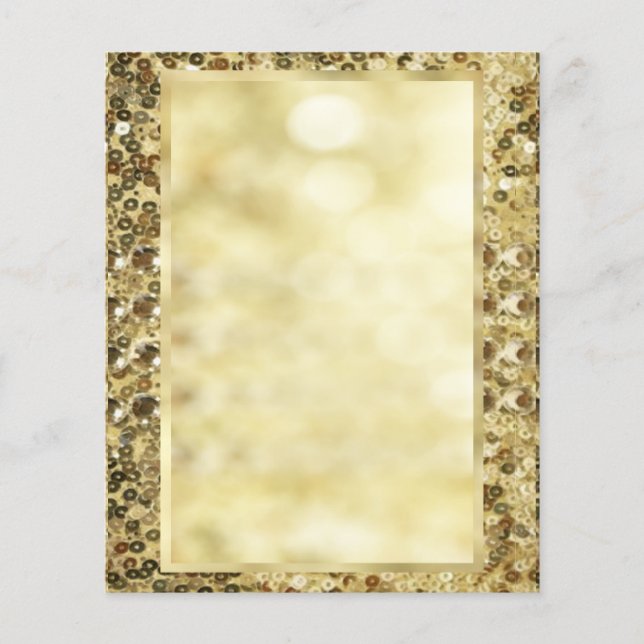 Vintage Sequin Gold Bokeh Template Flyer (Front)