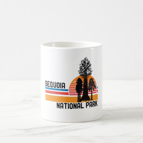 Vintage Sequoia National Park Retro Sequoia Tree Coffee Mug