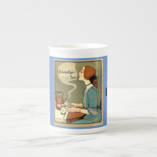 Vintage Serendipi-tea Tea-riffic Custom Bone China Mug