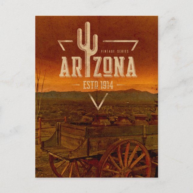 Vintage Series Arizona Travel Postcard (Front)