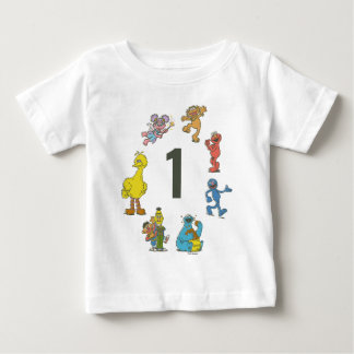 Vintage Sesame Street Characters Birthday Baby T-S T-Shirt
