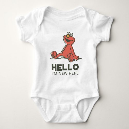 Vintage Sesame Street _ Elmo New Baby Baby Bodysuit