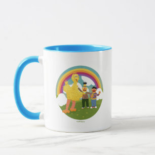 Vintage Sesame Street Friends Rainbow Mug