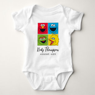 Vintage Sesame Street New Baby Baby Bodysuit