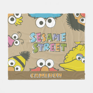 Vintage Sesame Street Pals Fleece Blanket