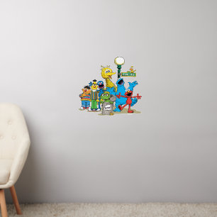 Vintage Sesame Street Pals Wall Decal