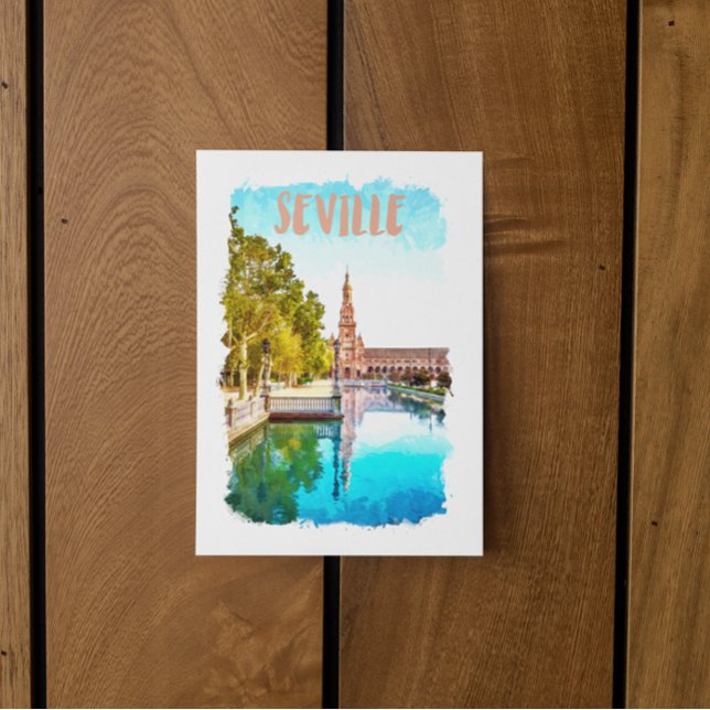 Vintage Sevilla Spain Andalucia  Postcard (sevilla spain postcard)