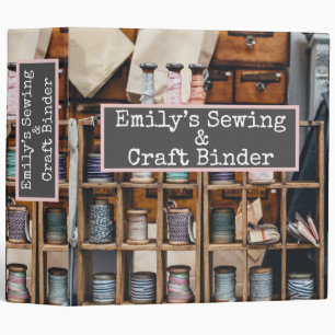 Vintage Sewing And Craft Binder Customizable