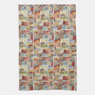 Vintage Sewing Kitchen Hand Towel