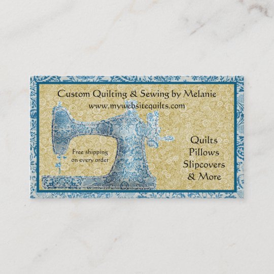 Vintage Sewing Machine Business Card | Zazzle.com