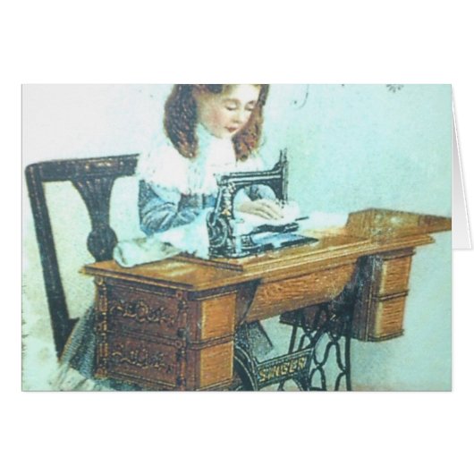 Vintage Sewing Machine Cards (Front Horizontal)
