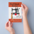 Vintage Sewing Machine Quilting Textile Artist Flyer | Zazzle