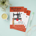 Vintage Sewing Machine Quilting Textile Artist Flyer | Zazzle