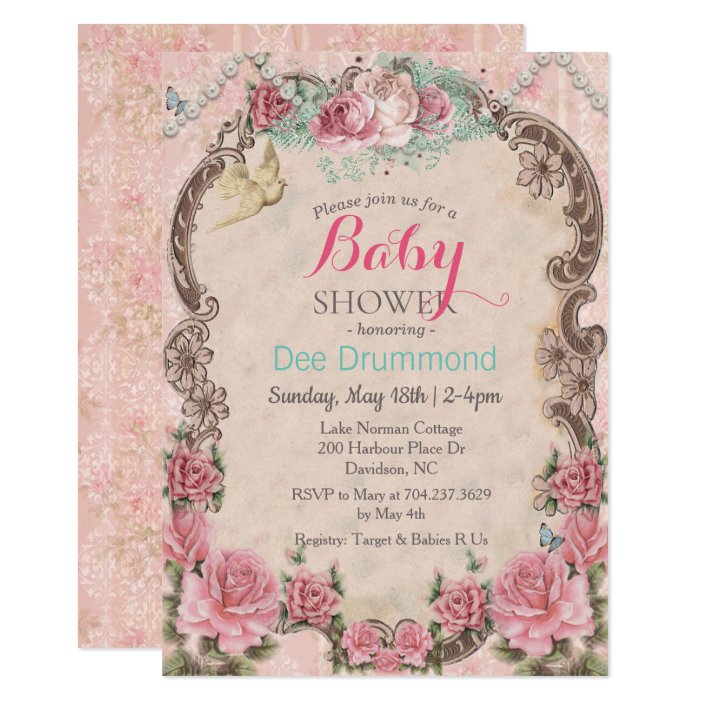 shabby chic baby shower