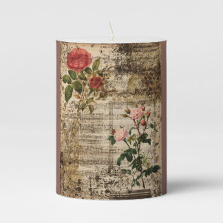 Vintage Shabby Chic Candle