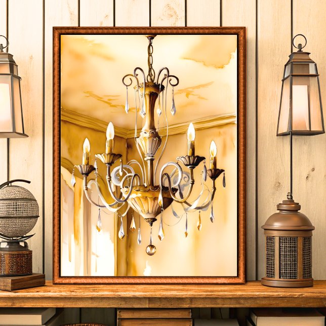 Vintage Shabby Chic Chandelier Wall Art (Creator Uploaded)