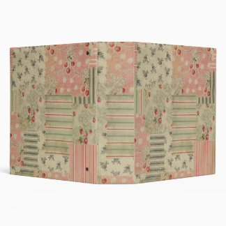 Vintage Shabby Chic Cherry Floral Decoupage 3 Ring Binder